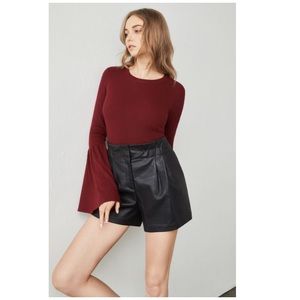 Bcbg Womens Sweater/Cardigan Flared-Sleeve Sweater